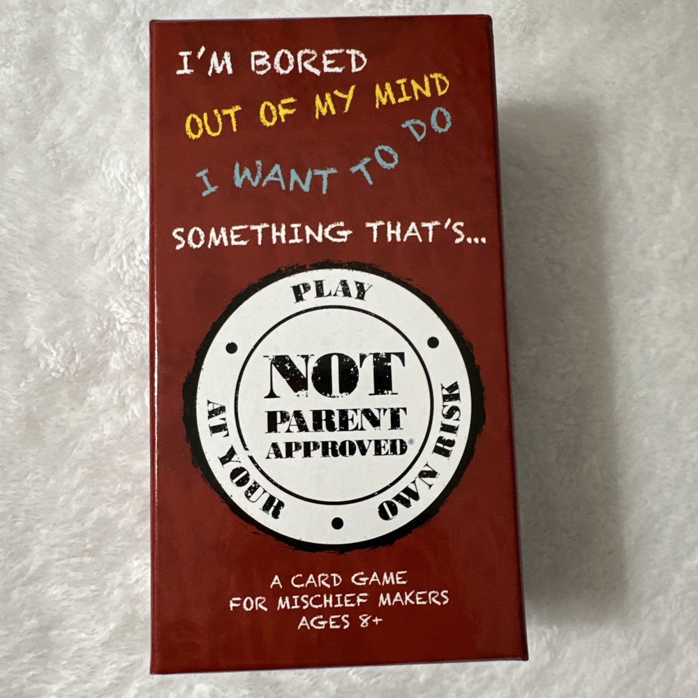 Not Parent Approved Fun Card Game for Kids, Tweens, Teens, Families and Misch